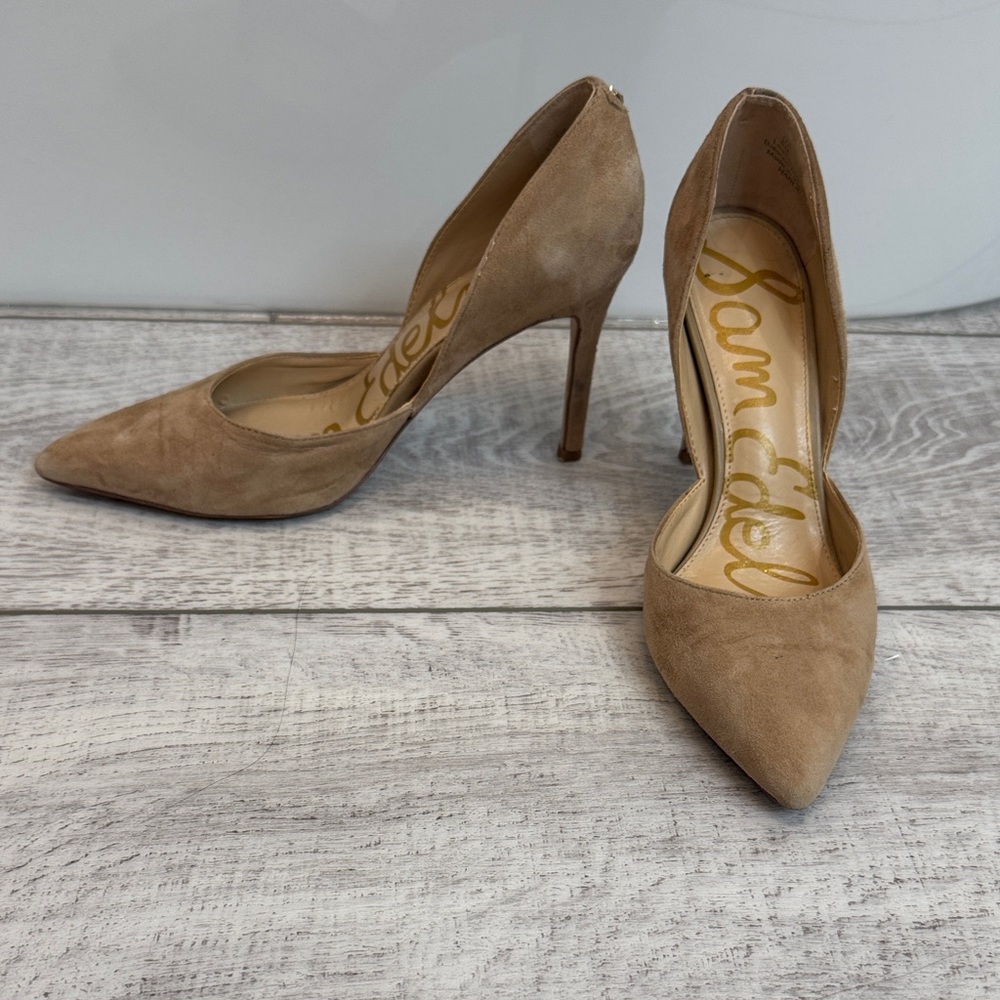 Sam Edelman Tan Suede Heels